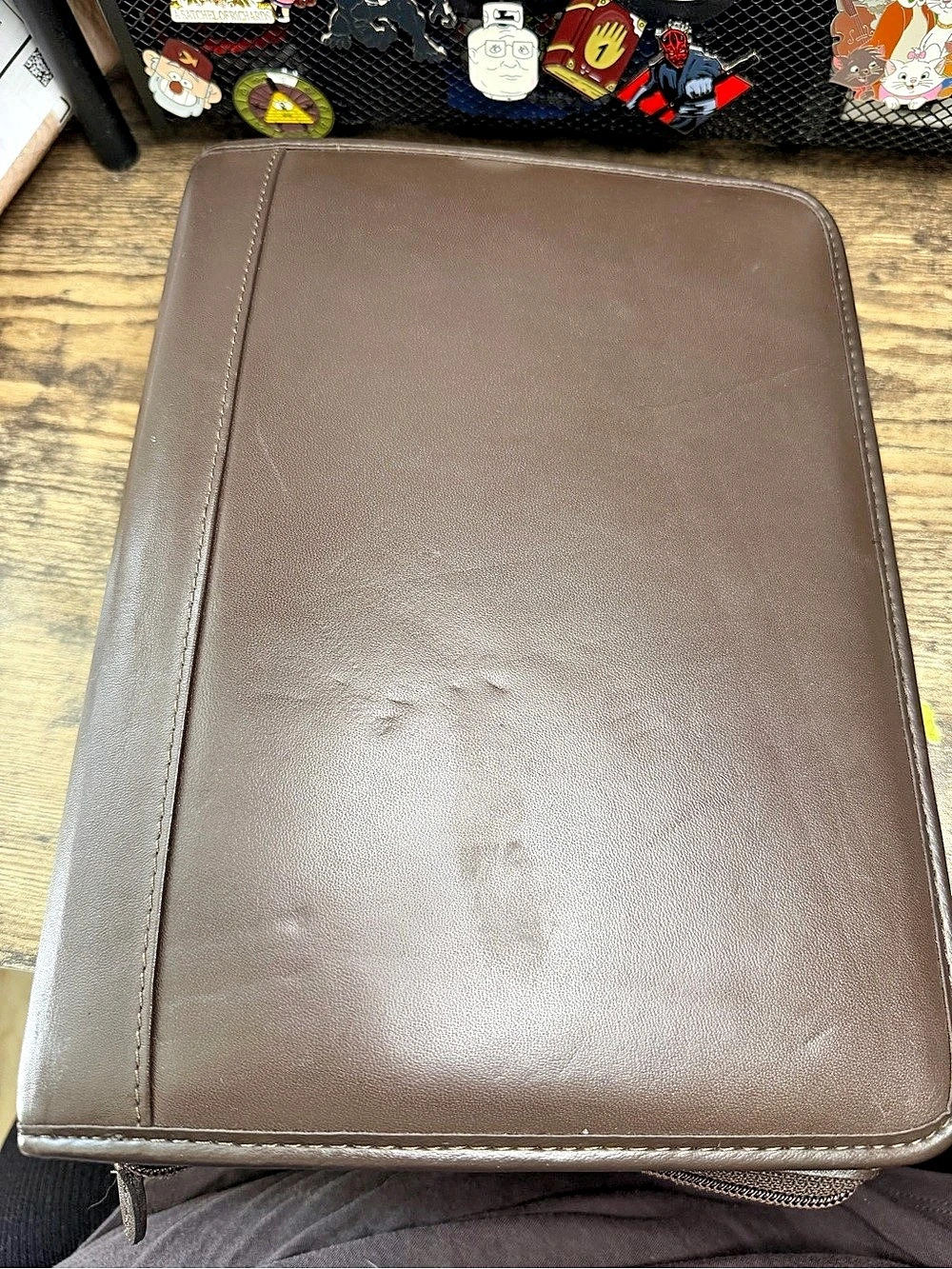 Franklin Planner 7 Ring Planner Organizer in Brown leather